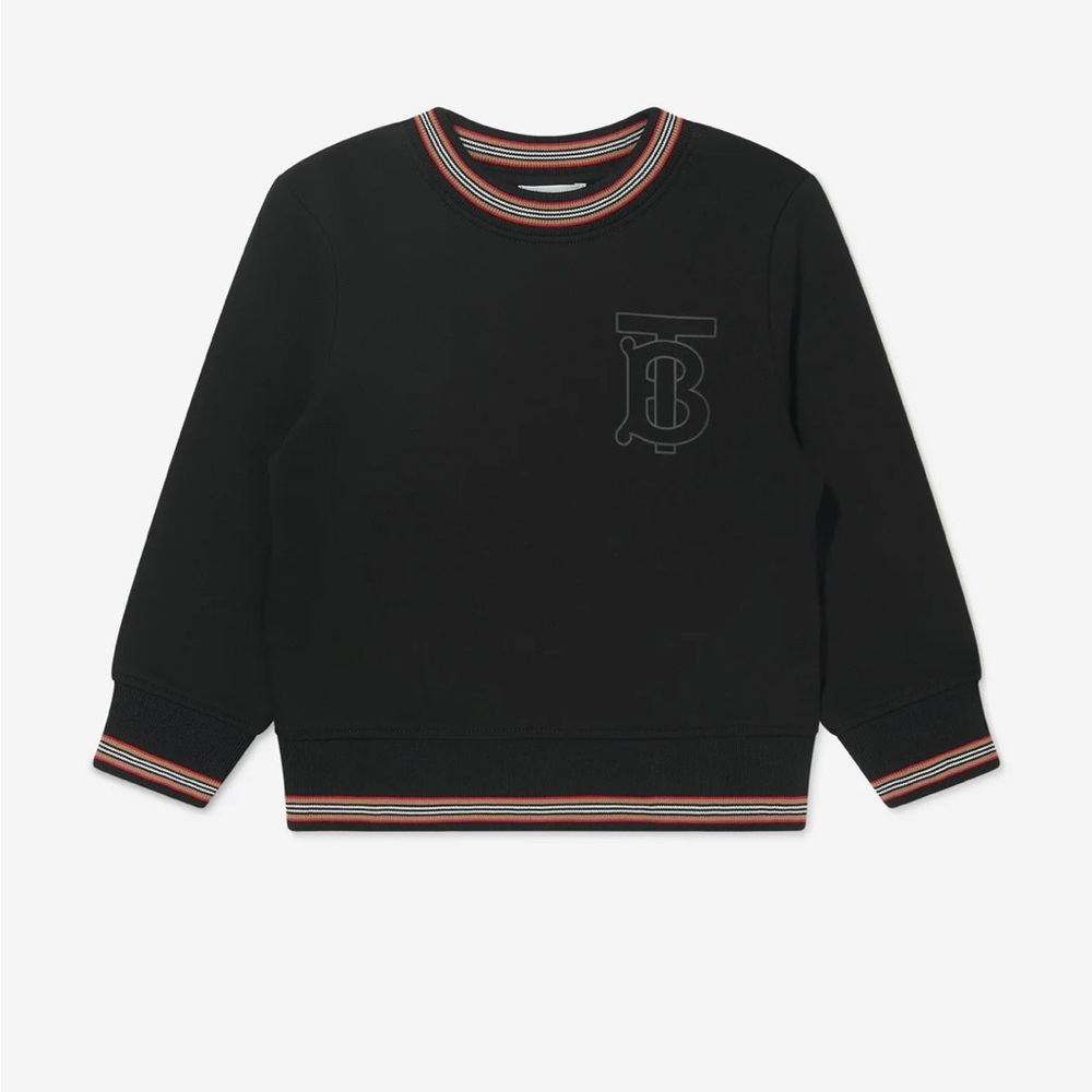 Burberry Kids Black Logo Sweatshirt